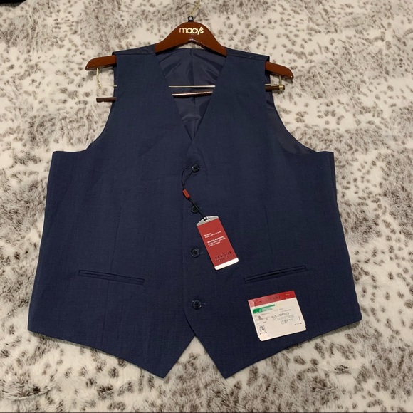 Alfani Slim Fit Performance Stretch Suit Jacket and Vest - Picture 5 of 11